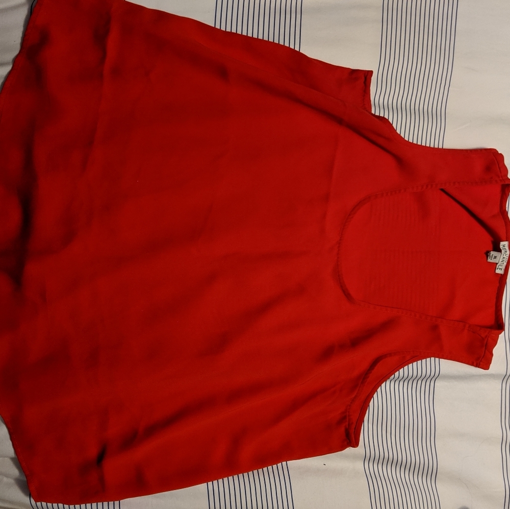 Red XL JCrew mercantile tank